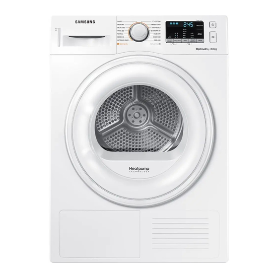 Samsung DV80M50101W Manuel D'utilisation
