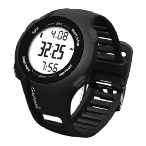 Garmin FORERUNNER 210 Manuel De Demarrage Rapide