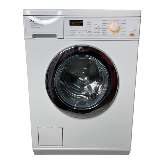 Miele SOFTTRONIC W 3922 WPS Mode D'emploi