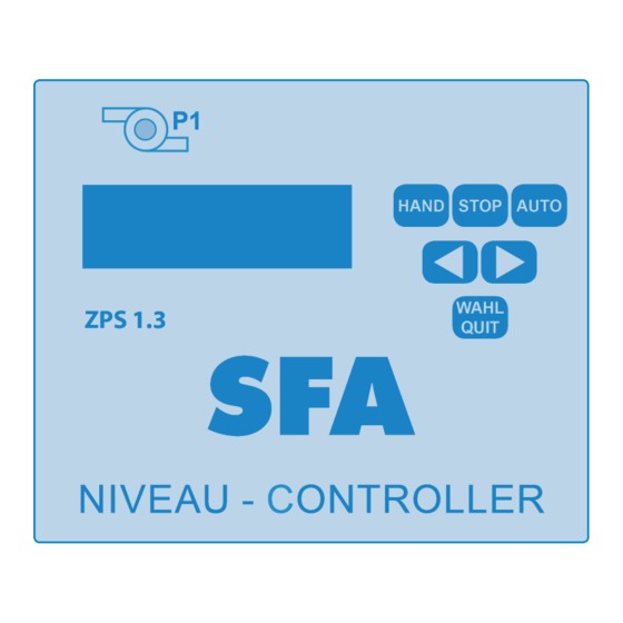 SFA ZPS 1.3 Mode D'emploi