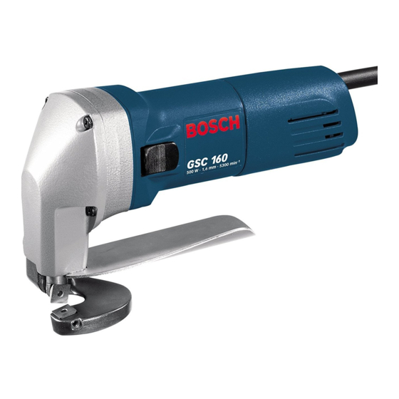 Bosch GSC 160 Professional Notice Originale