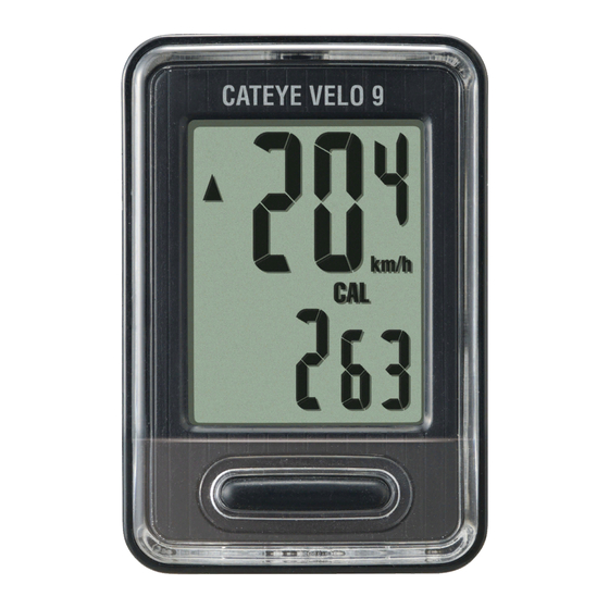 Cateye VELO 9 Manuel D'utilisation