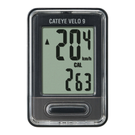 Cateye VELO 9 Mode D'emploi