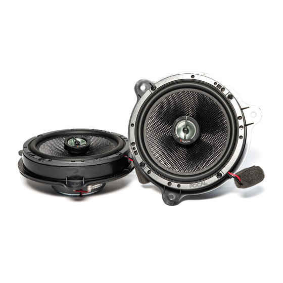 Focal MUSIC DRIVE IFR165-2 Manuel D'utilisation