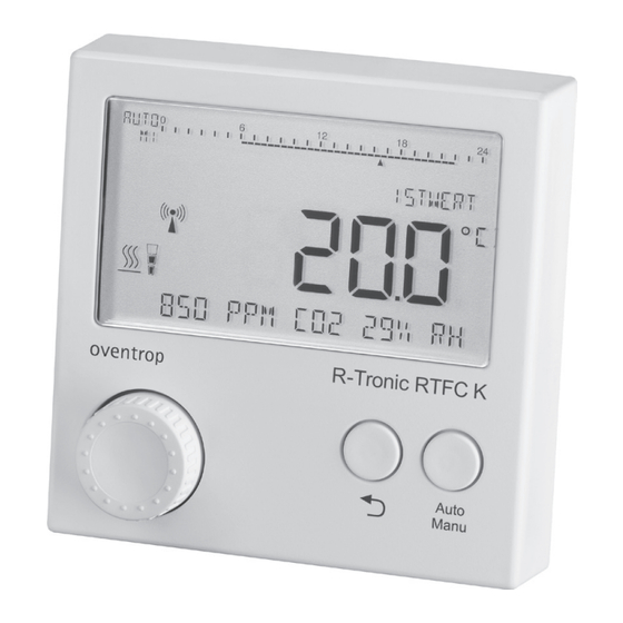 oventrop R-Tronic RT B Notice D'installation Et D'utilisation
