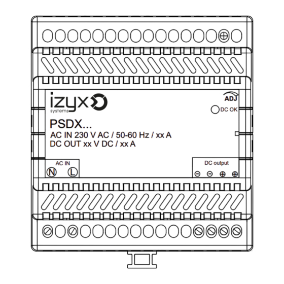 izyx Systems PSDX Serie Notice Technique
