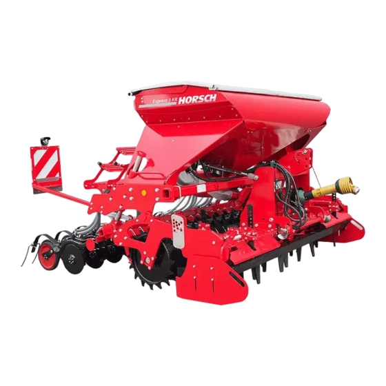 horsch Kredo Express 3 KR Manuel D'utilisation