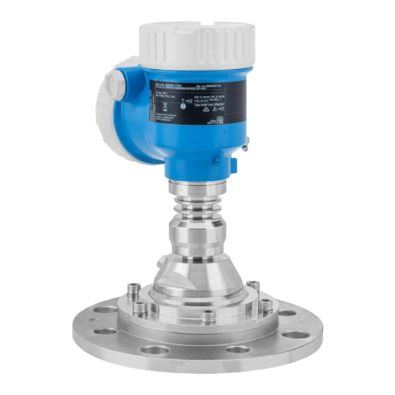 Endress+Hauser Micropilot FMR67B Manuel De Mise En Service