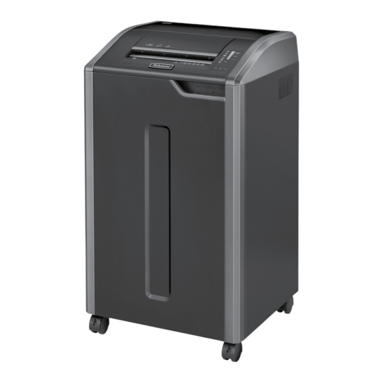 Fellowes Powershred 425Ci Mode D'emploi