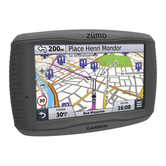 Garmin zumo 590 Manuel D'utilisation