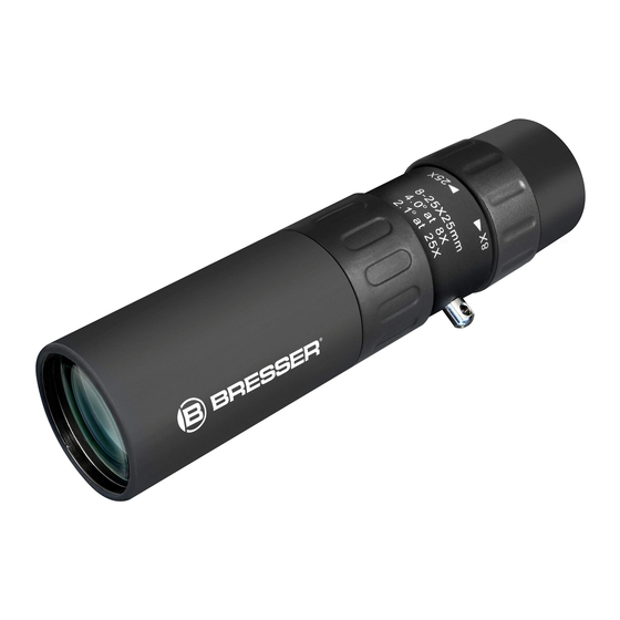 Bresser Zoomar Mono 8-25x25 Mode D'emploi