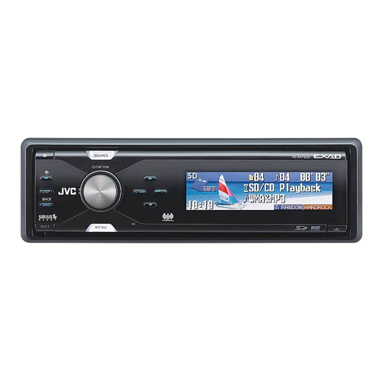 JVC KD-AR7500 Manuel D'installation/Raccordement