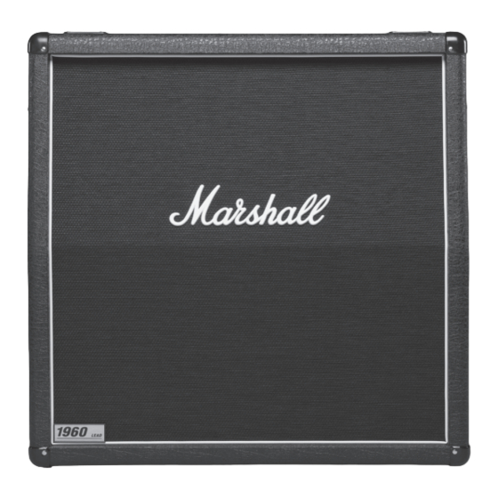 Marshall 1922 150W 2X12 MONO/STEREO Mode D'emploi