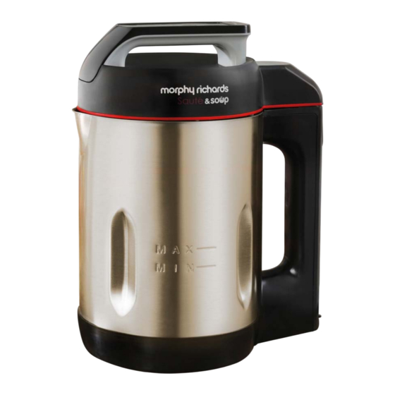 Morphy Richards Saute & Soup M501019FR Mode D'emploi