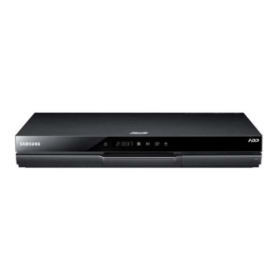 Samsung BD-D8200 Manuel D'utilisation