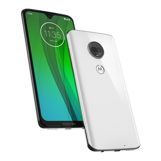 Motorola Moto g7 Guide De L'utilisateur