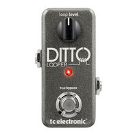 Tc Electronic Ditto Stereo Looper Manuel