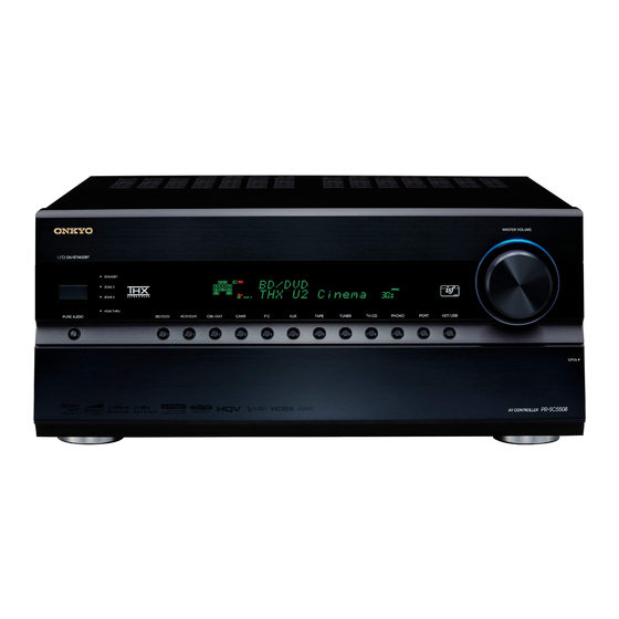 Onkyo PR-SC5508 Manuel D'instructions