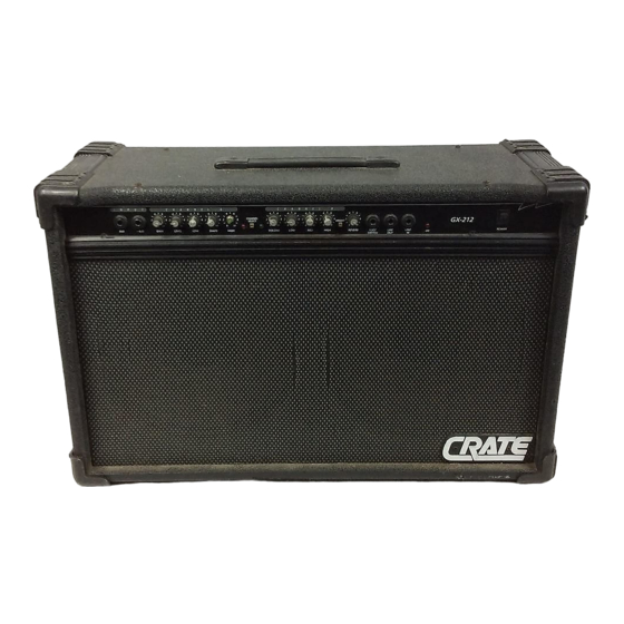 Crate GX-120 Mode D'emploi