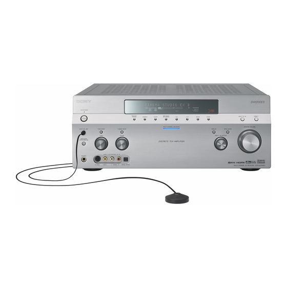 Sony STR-DA1200ES Manuels