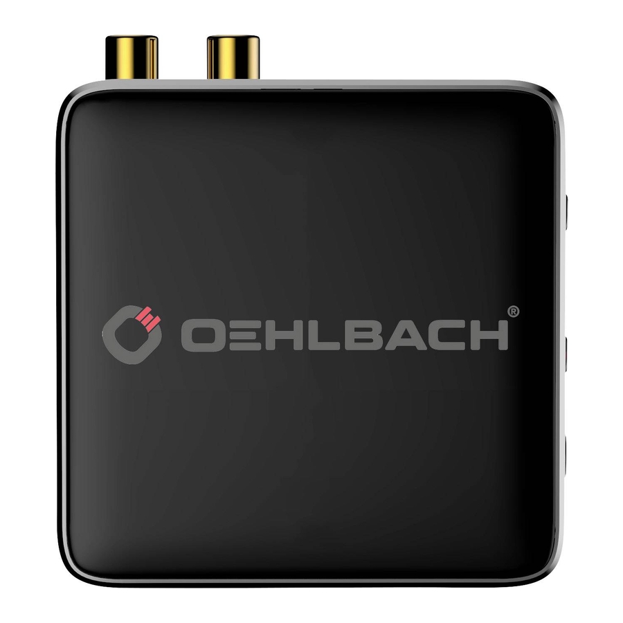 Oehlbach BTR Evolution 5.0 Manuels