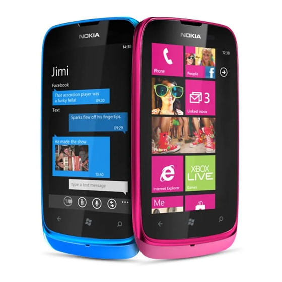 Nokia Lumia 610 NFC Manuel D'utilisation