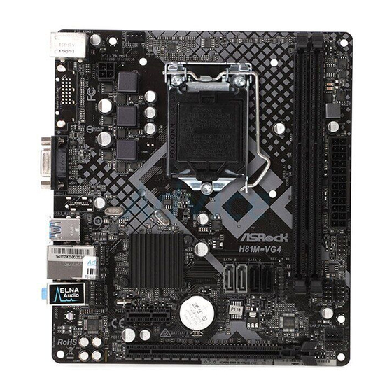 ASROCK H81M-VG4 R4.0 Mode D'emploi