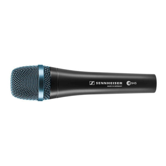 Sennheiser e945 Notice D'emploi