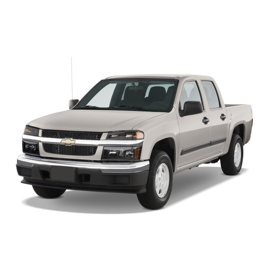 Chevrolet Colorado 2008 Manuels