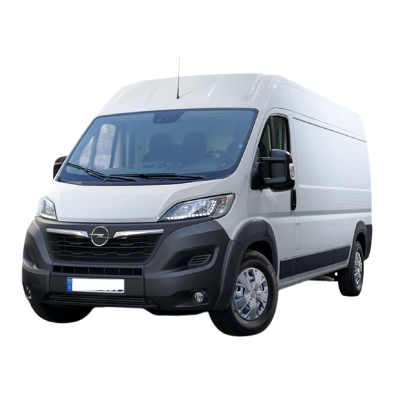 Opel MOVANO Manuel D'utilisation