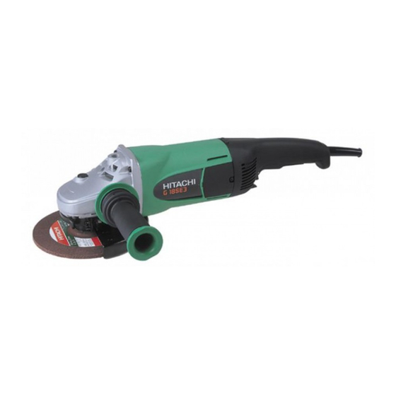 Hitachi Koki G 18SE3 Instructions De Sécurité Et Mode D'emploi