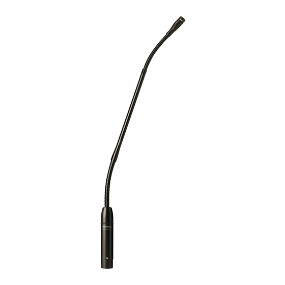 Shure MX412 Mode D'emploi