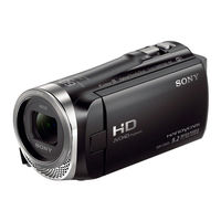 Sony HDR-CX485 Mode D'emploi