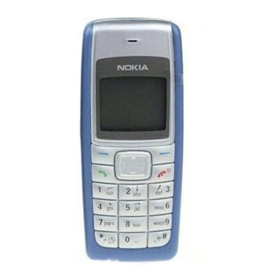 Nokia 1110 Manuel D'utilisation