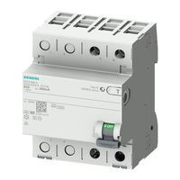 Siemens 5SV3 2 Serie Notice D'utilisation