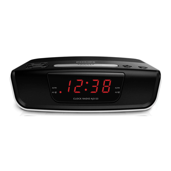 Philips AJ3123/12 Mode D'emploi