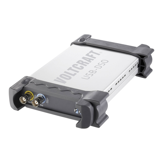 VOLTCRAFT DSO-2020 USB Guide Rapide