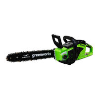 Greenworks GD40CS15 Manuel Opérateur