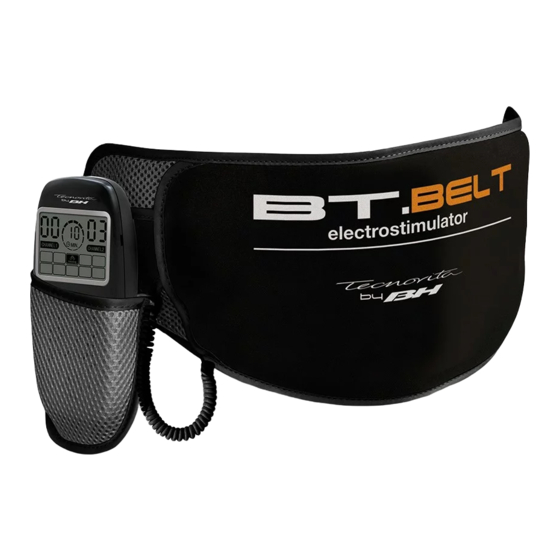 BH FITNESS Tecnovita BT.BELT YR30 Manuels