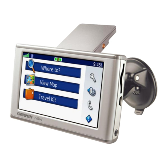 Garmin nuvi 610 Manuel D'utilisation
