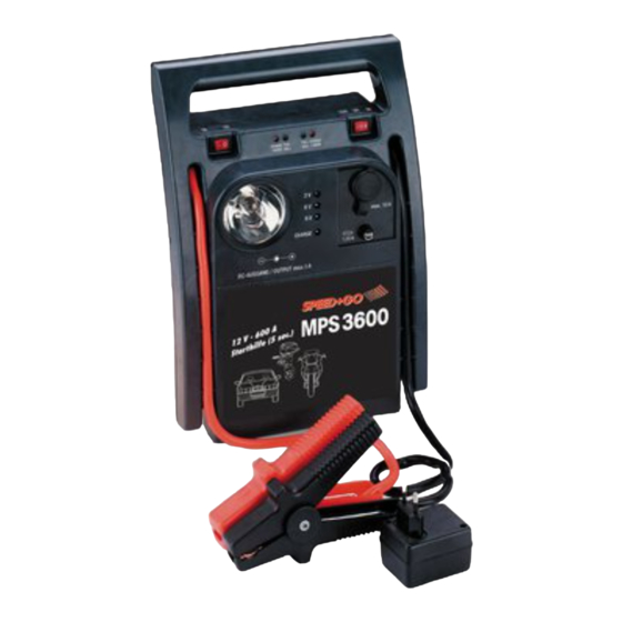 SPEED+GO MPS 3600 Mode D'emploi