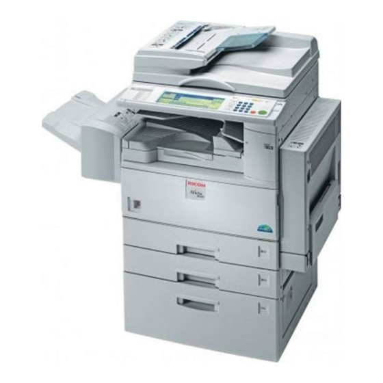 Ricoh Aficio 3025 Manuel Utilisateur