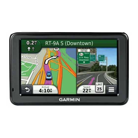 Garmin nuvi 2405 Série Manuel De Demarrage Rapide