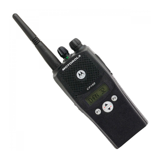 Motorola CP160 Guide Simplifie
