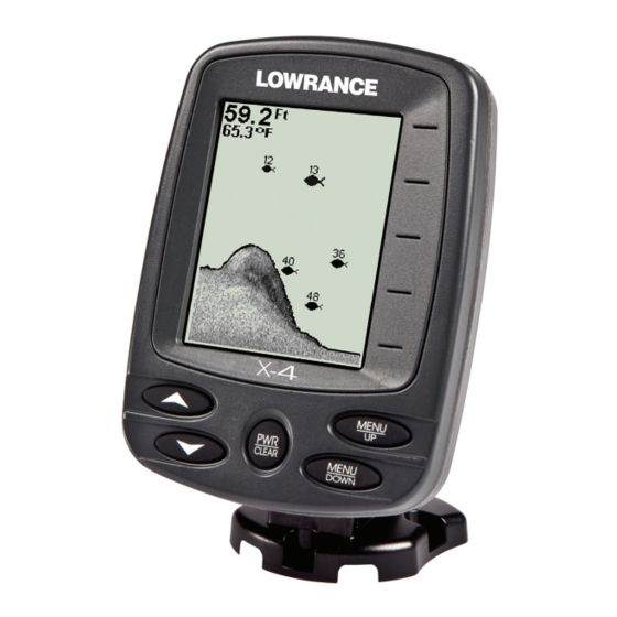 Lowrance X-4 Manuels