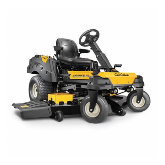 Cub Cadet Z-Force SZ 48 Manuels