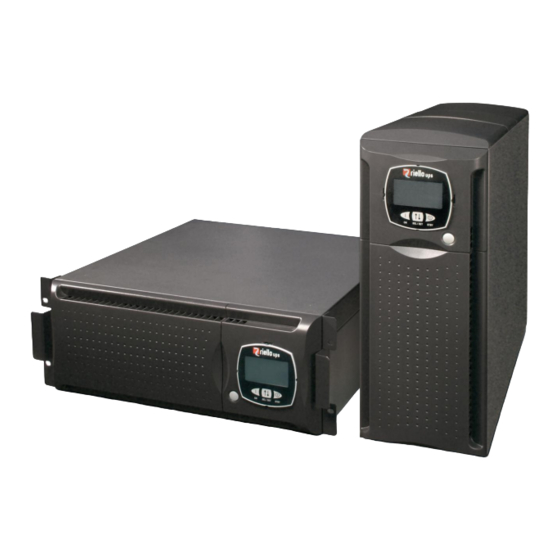 Riello UPS Sentinel Dual SDL 8000 Manuels