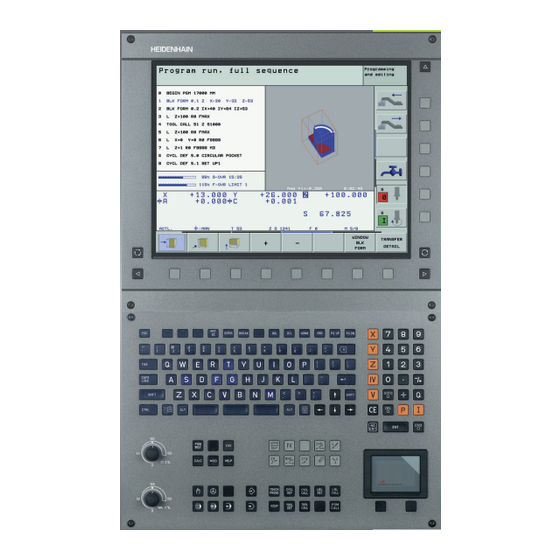 HEIDENHAIN iTNC 530 Manuel D'utilisation