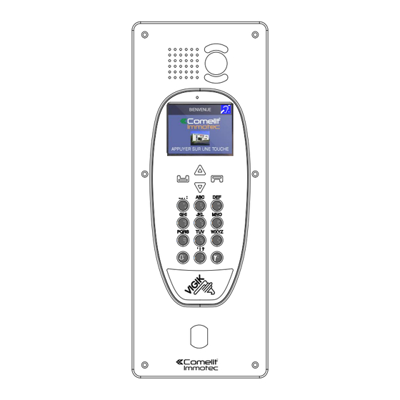 Comelit Immotec PIC6BMT25 Notice D'installation Et D'utilisation