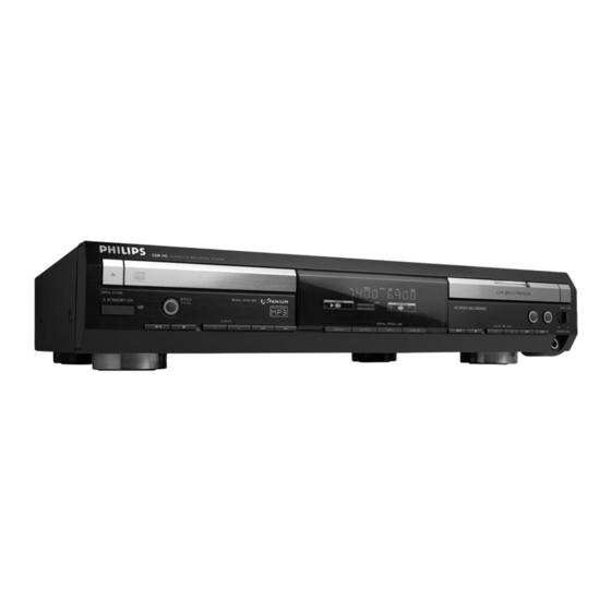 Philips CDR 796 Manuel D'utilisation